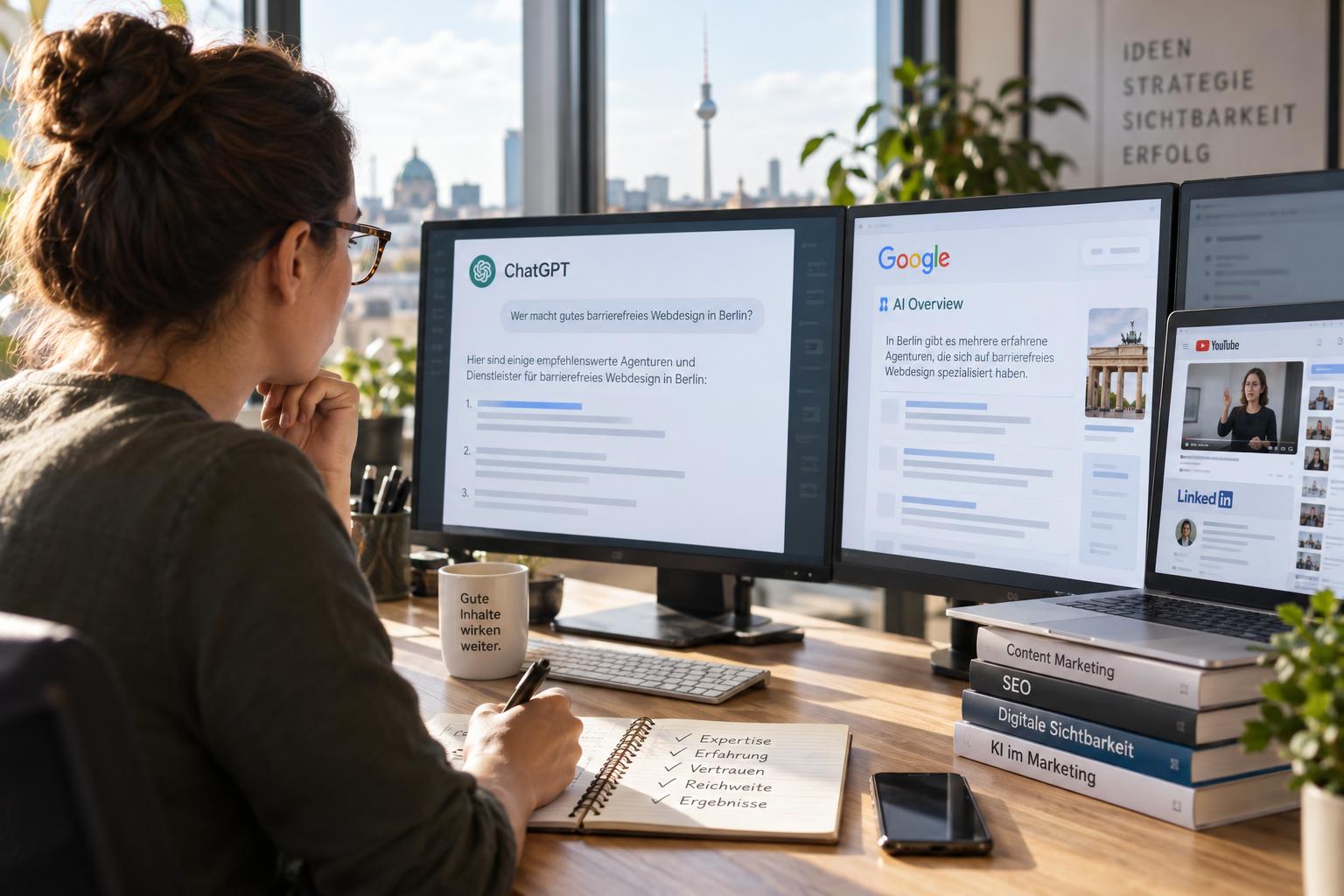 E-E-A-T für KI-Sichtbarkeit: So werden Sie in ChatGPT, AI Overviews und Co. zitiert