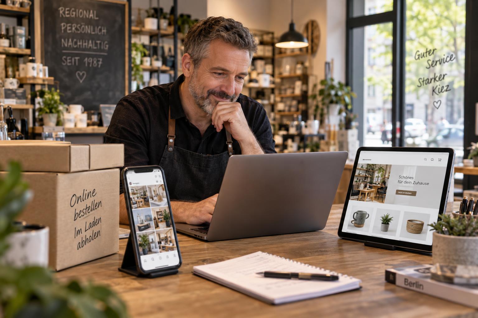 Fallstudie Berlin: Geförderter E-Commerce-Aufbau für einen lokalen Einzelhändler